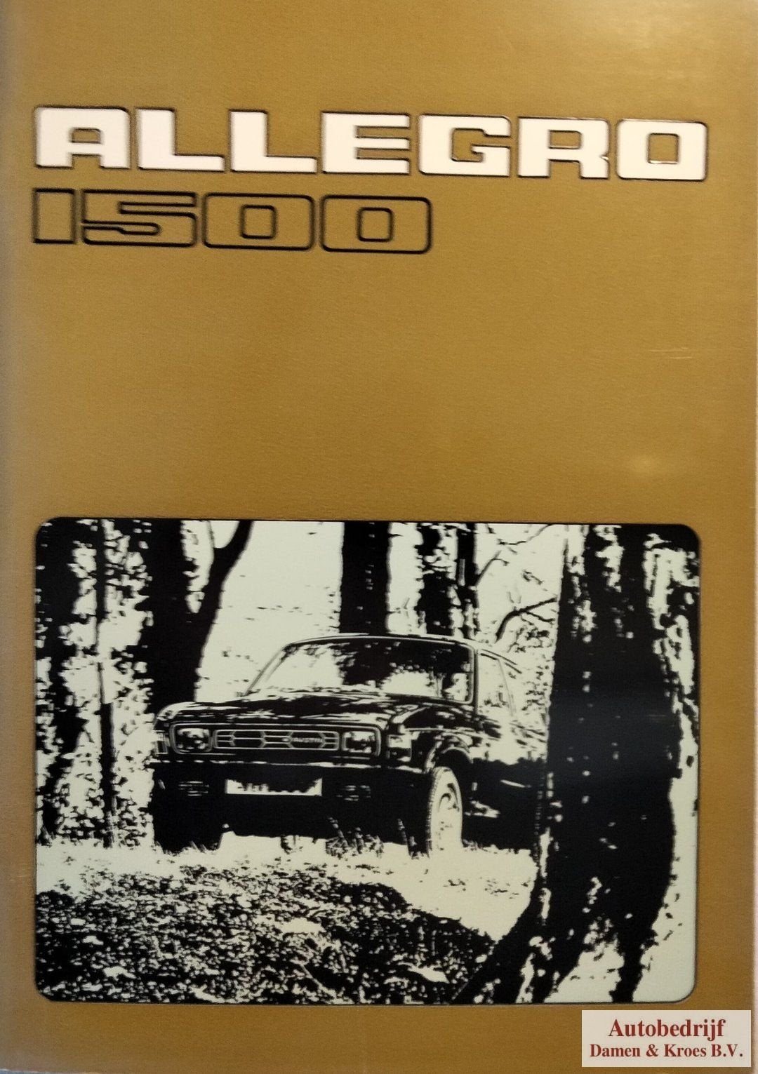 Handboek Allegro 1500 Instructieboekje AKD8385, Enlèvement ou Envoi