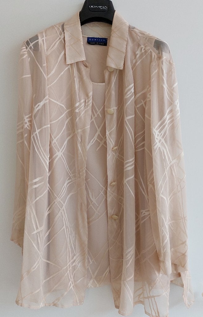 twinset Domina - made in Italy - maat 48, Ophalen, Domina, Beige, Maat 46/48 (XL) of groter