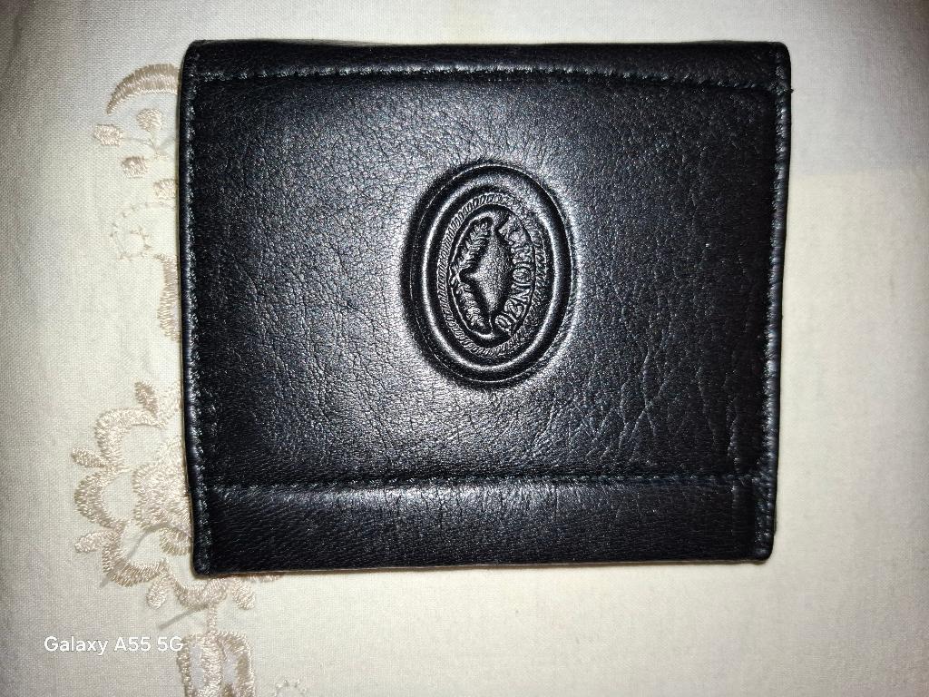 portefeuille nieuw 10x9 geldclip bankaarten kleingeld leder, Overige merken, Zwart, Nieuw, Ophalen of Verzenden