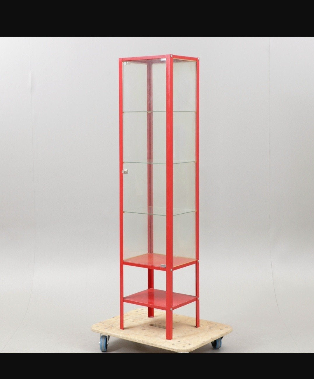 Vitrine verre / métal, Maison & Meubles, Enlèvement, Verre