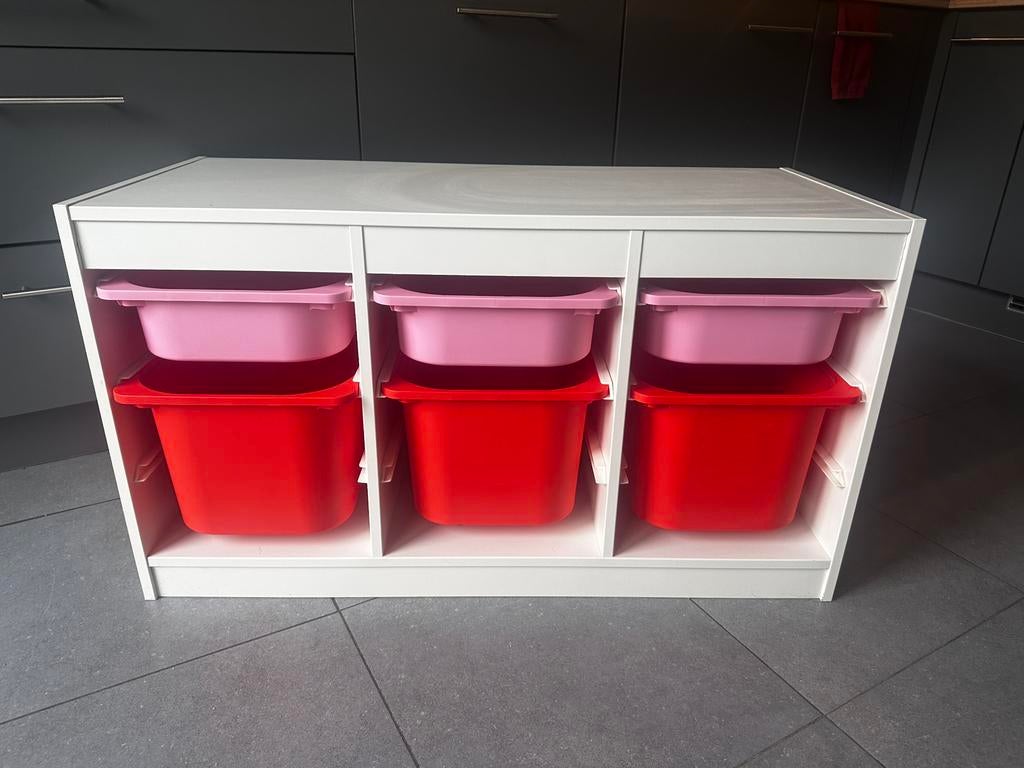 Opbergkast met uitschuifbare vakken, 5 laden of meer, Ophalen, Zo goed als nieuw, Kunststof