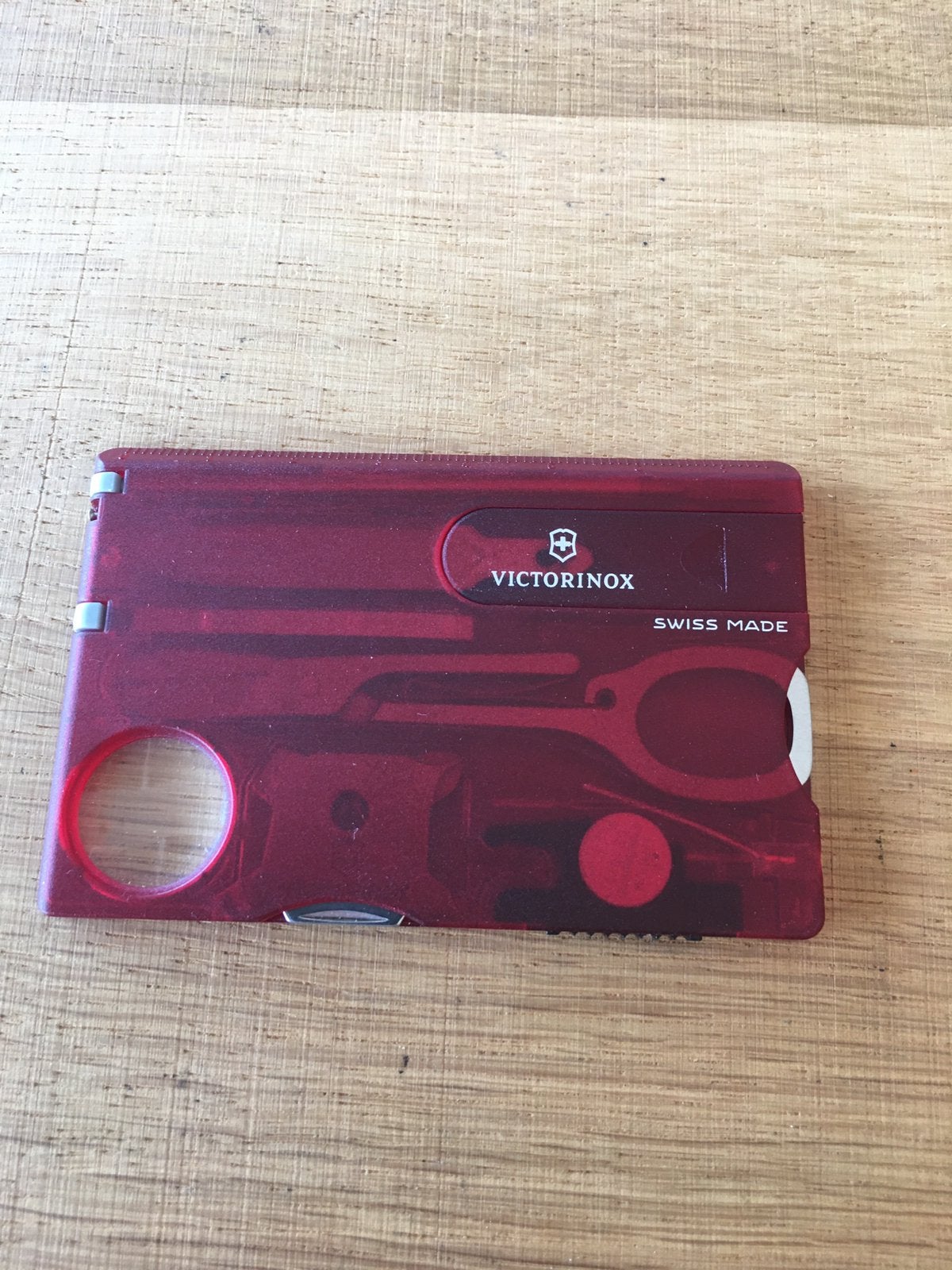Swisscard met lampje Victorinox, Ophalen of Verzenden