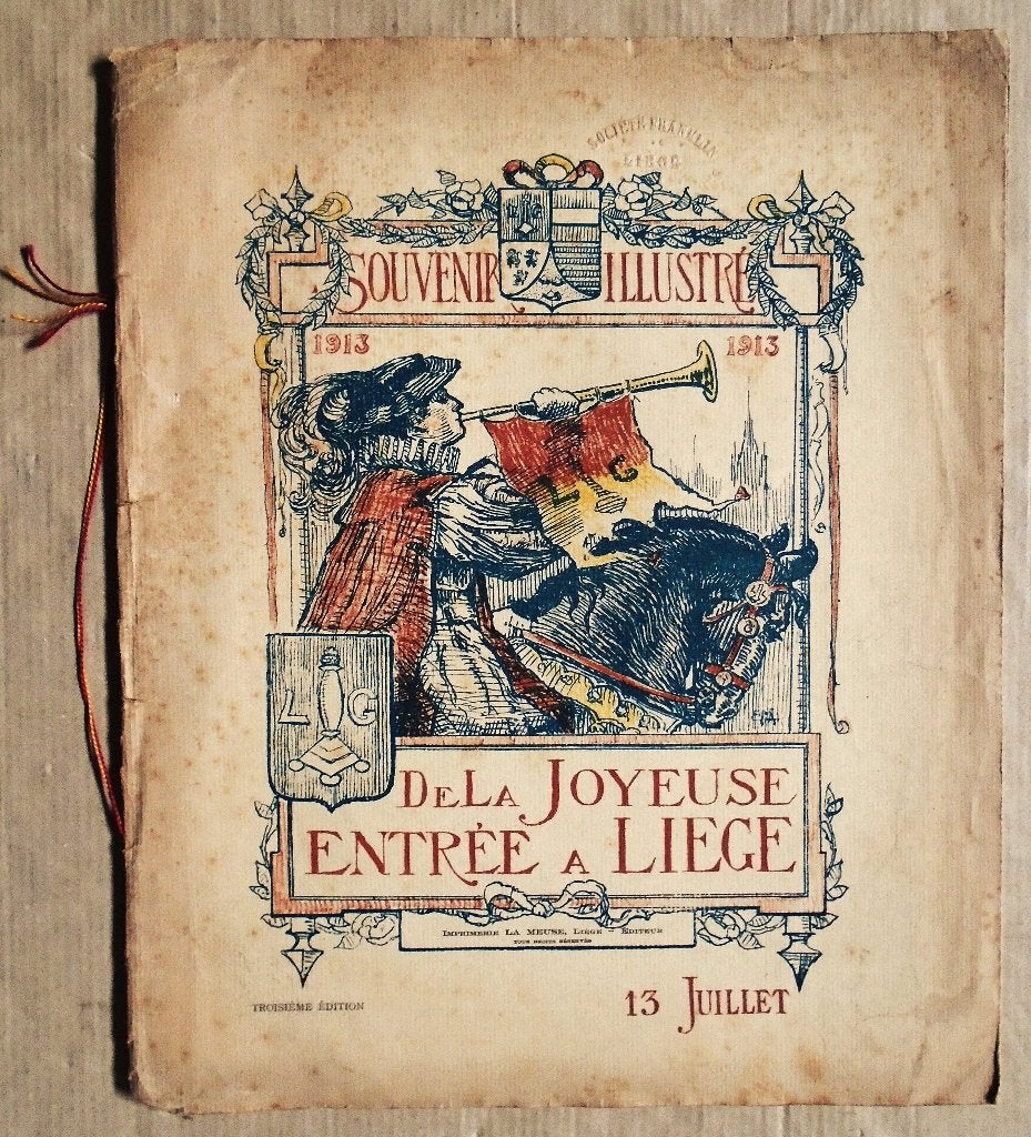 Souvenir illustré de la Joyeuse Entrée à Liège - 1913, Enlèvement ou Envoi, Édouard Masson 1881-1950, Utilisé, 20e siècle ou après
