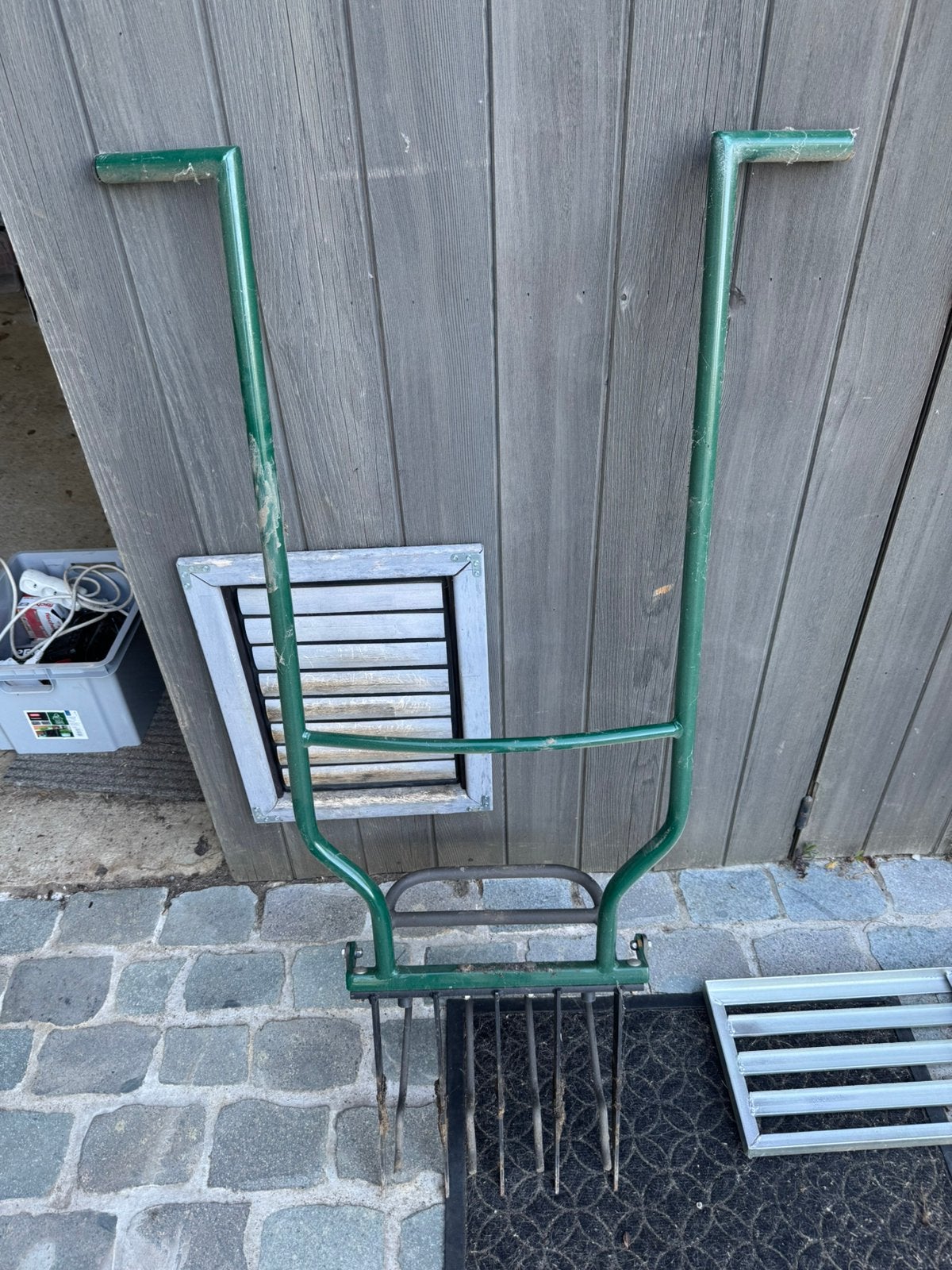 Fourchette en laine avec émietteur, Jardin & Terrasse, Outils à main, Enlèvement, Comme neuf