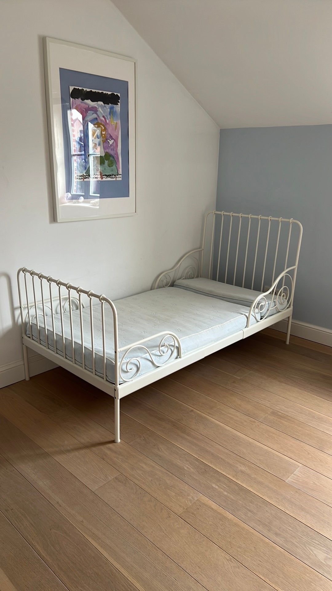 Kinder meegroei-bed ikea, Kinderen en Baby's, Ophalen, 85 tot 100 cm, Gebruikt, Lattenbodem