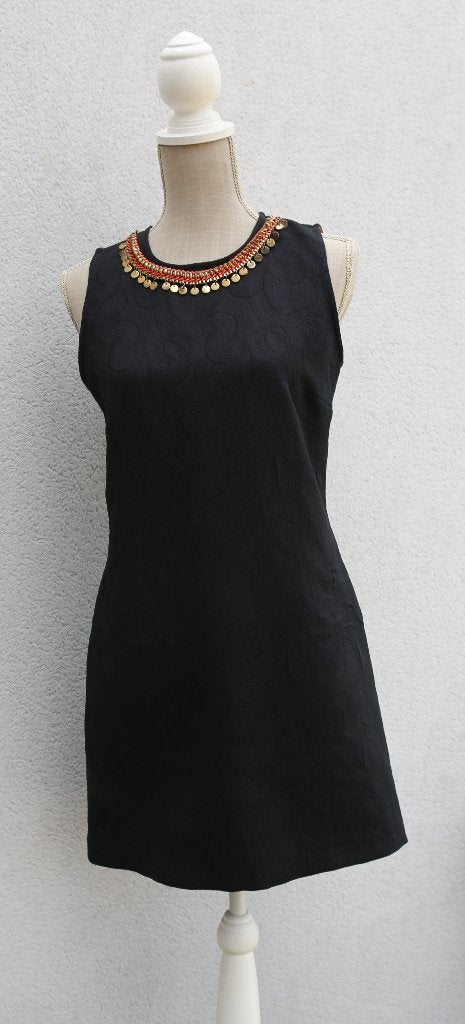 Mooie originele zwarte jurk M, Kleding | Dames, Jurken, Ophalen of Verzenden, Zo goed als nieuw, Maat 38/40 (M), Zwart
