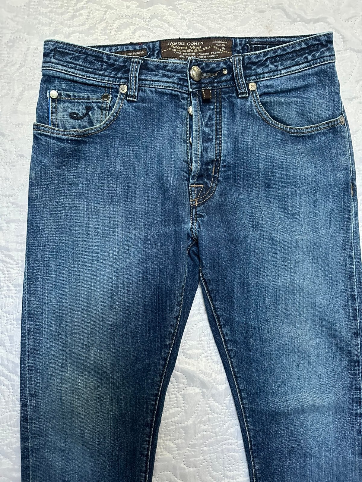 Jean Jacob Cohën 688 gelimiteerde editie — Origineel parfum, Kleding | Dames, Verzenden, Zo goed als nieuw, Blauw, W33 - W36 (confectie 42/44)
