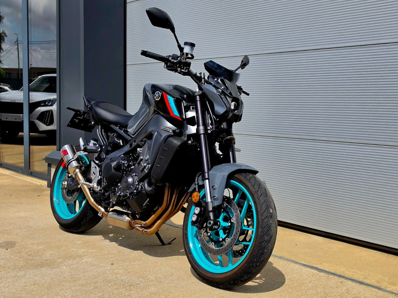 Yamaha MT-09 2024 – Midnight Cyan – 4.400 km, Permis Moto A, Entreprise, Super Sport, Neuf