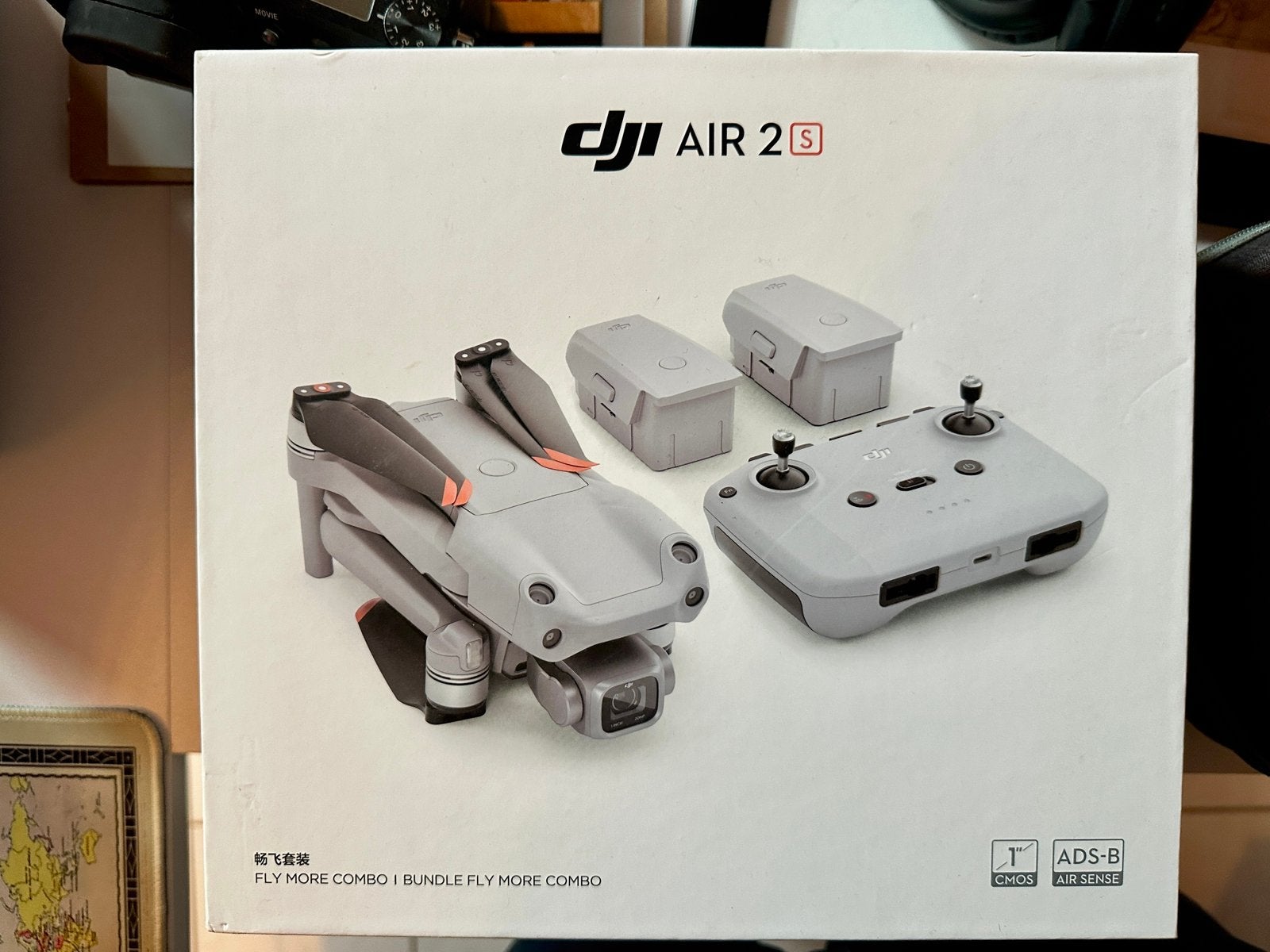 DJI Air 2s - retrofit met officieel C1 certificaat & RC Pro, Ophalen, Zo goed als nieuw, DJI