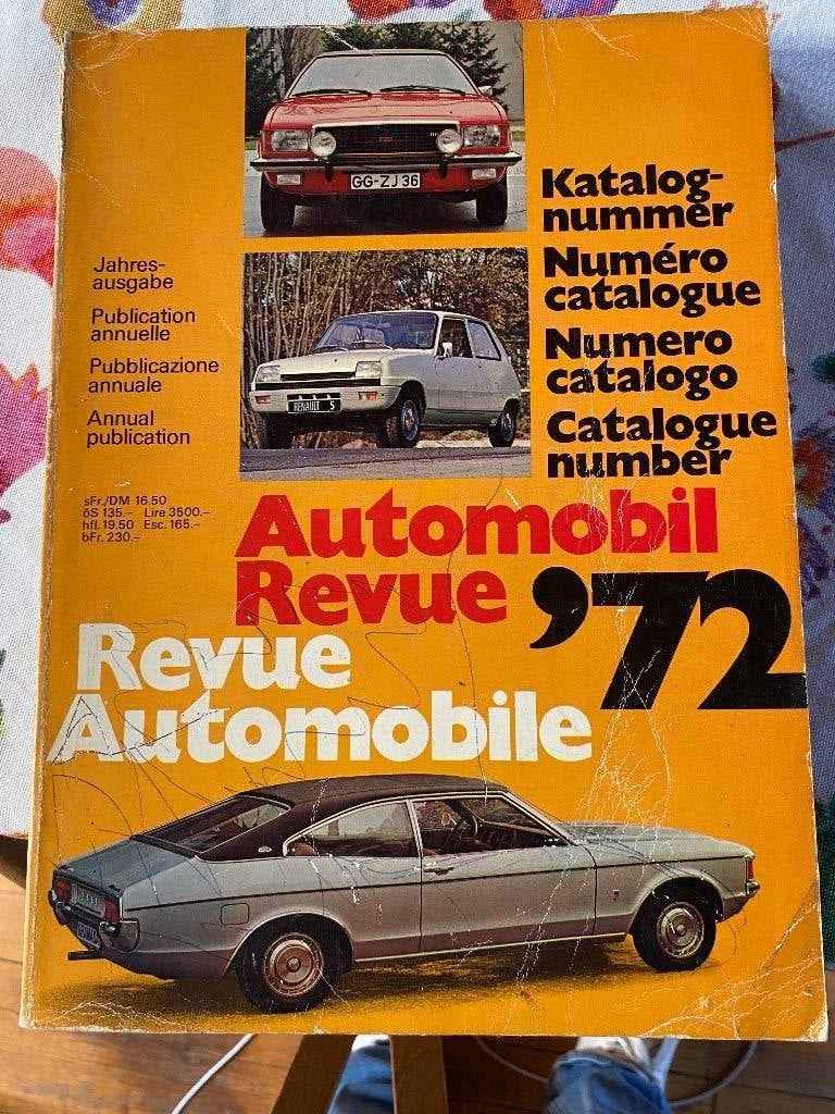 REVUE AUTOMOBILE 70 ET 72, Enlèvement ou Envoi, Utilisé