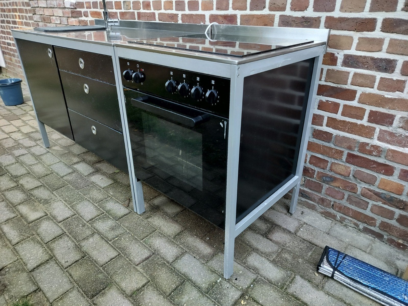 Vervangkeuken voor tijdens renovatie, Ophalen