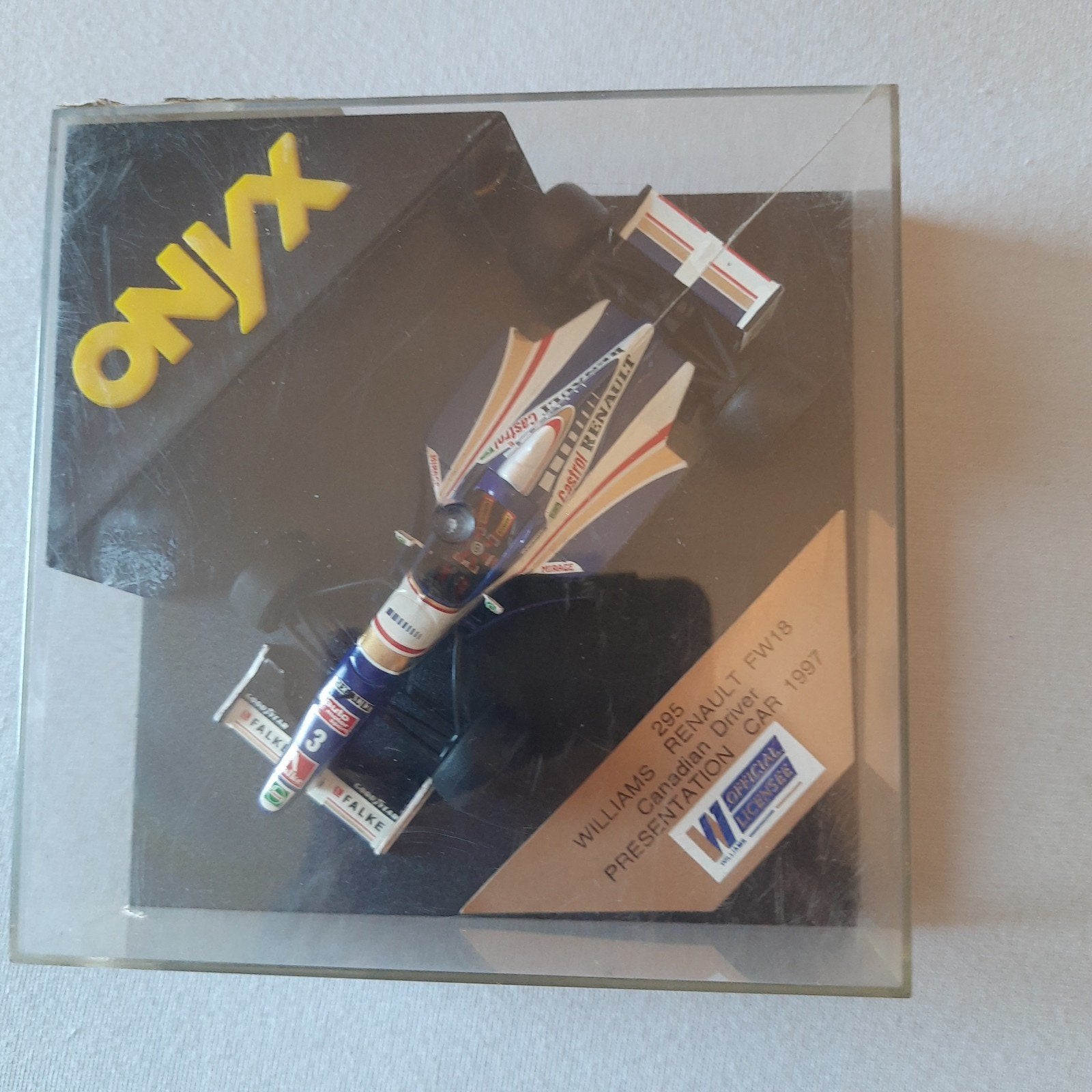 ONYX 1:43 *N 295*WILLIAMS RENAULT FW 18*1997*PRESENTAT.CAR, Enlèvement, Neuf, Voiture, Autres marques