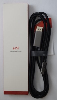 Câble USB-C vers DisplayPort uniAccessories 1,8 m – 4K 60 Hz, Enlèvement