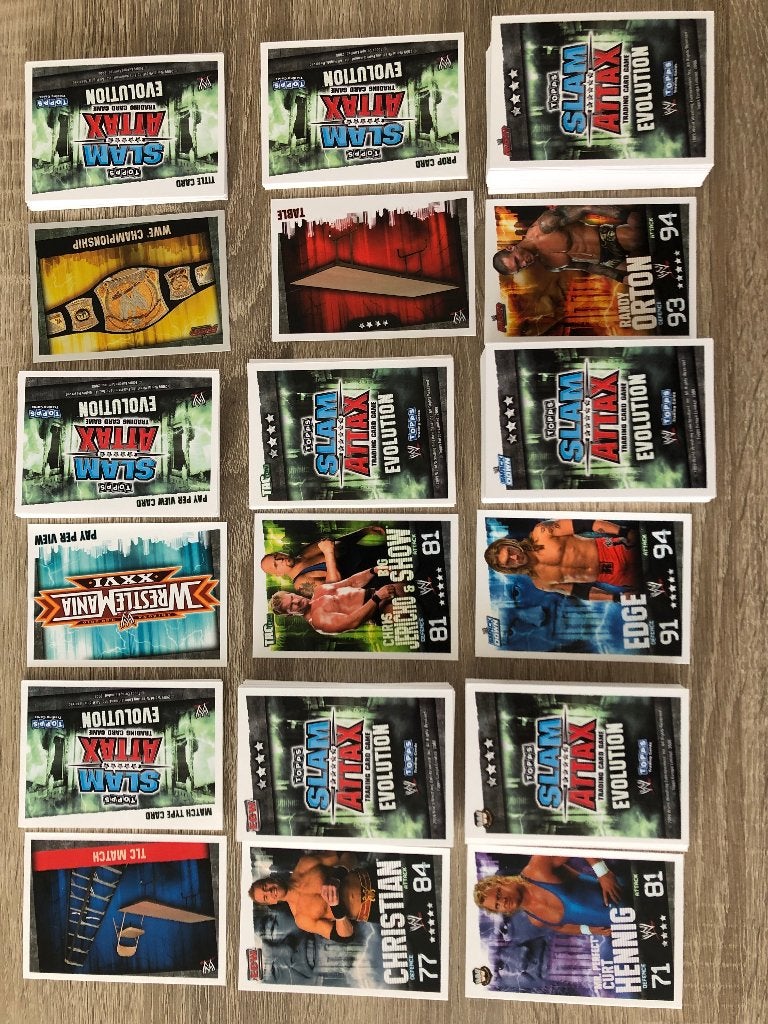 2009 Topps WWE Slam Attax Trading Card Game (compleet), Hobby & Loisirs créatifs, Autocollants & Images, Comme neuf, Plusieurs images