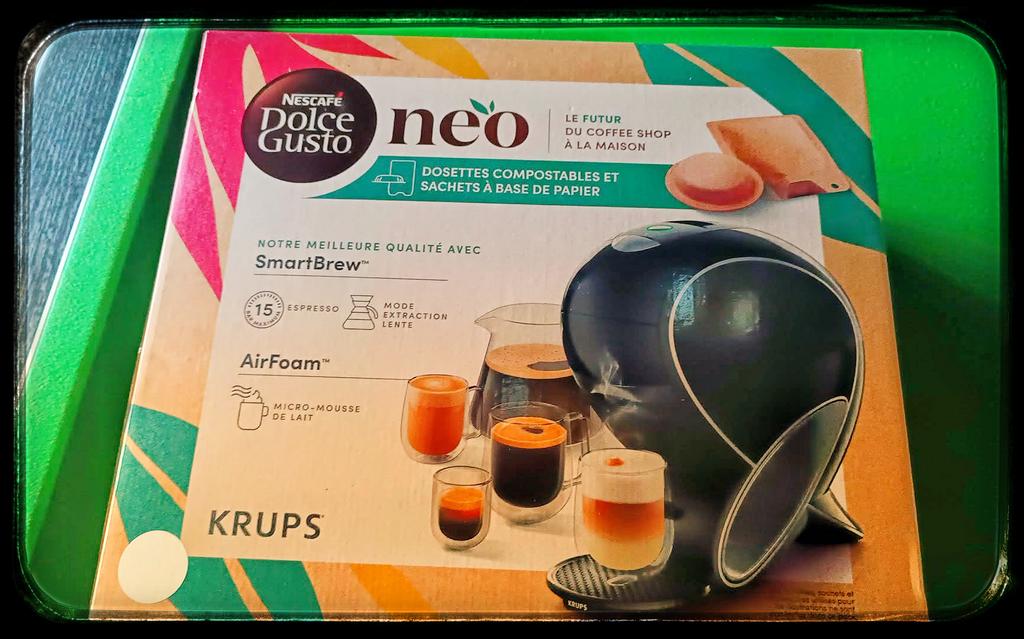 machine à café Nescafé Dolce Gusto Neo KRUPS neuve, Electroménager, Neuf, Réservoir d'eau amovible, Enlèvement ou Envoi, Combiné