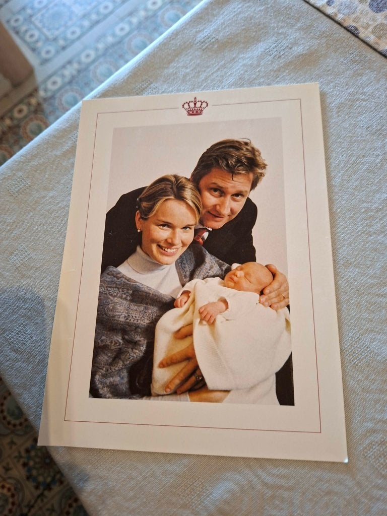 Geboortekaart Prinses Elisabeth van België, Collections, Enlèvement ou Envoi, Utilisé, Carte, Photo ou Gravure