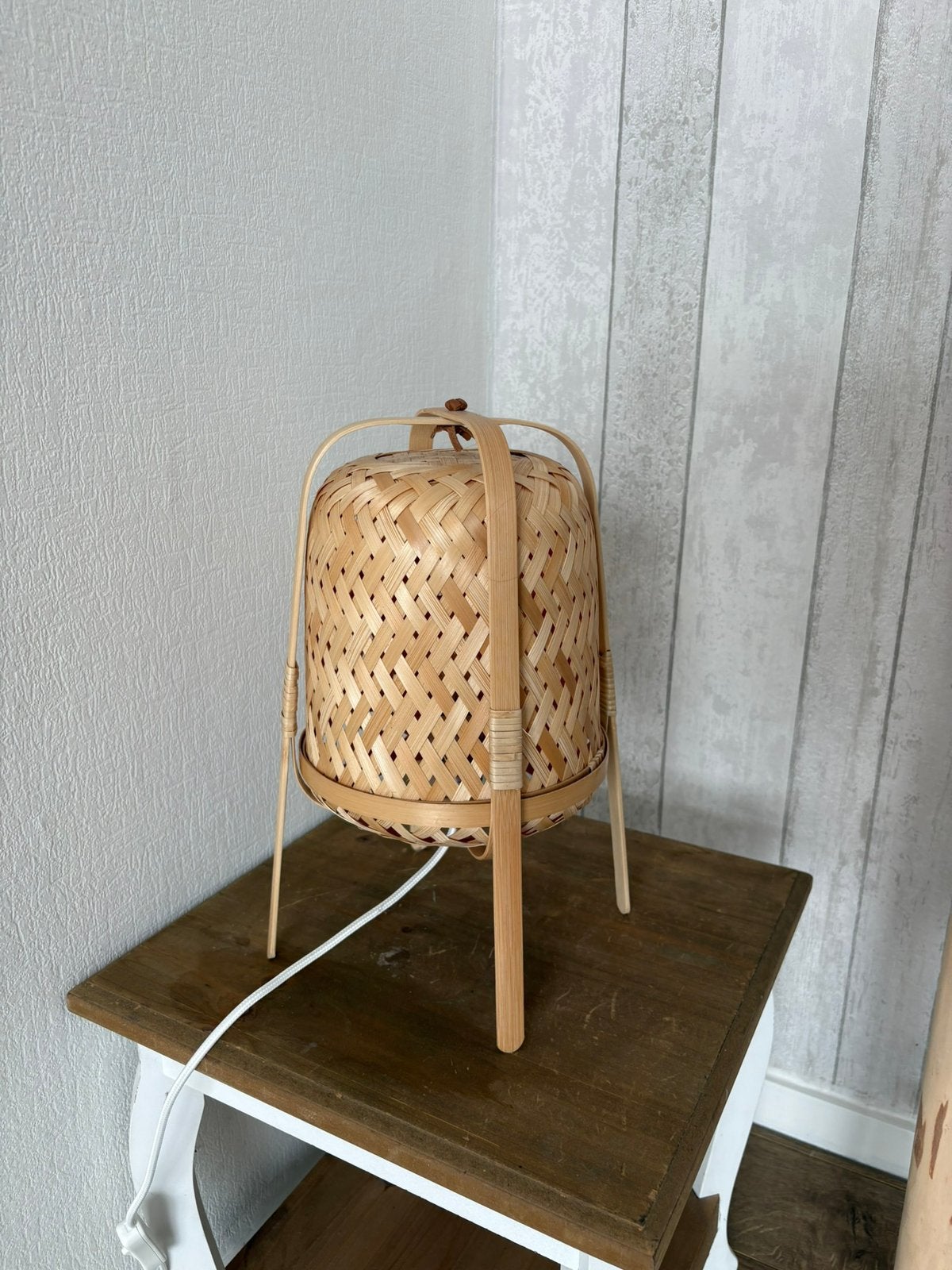 Lampe de table en osier, Enlèvement, Neuf