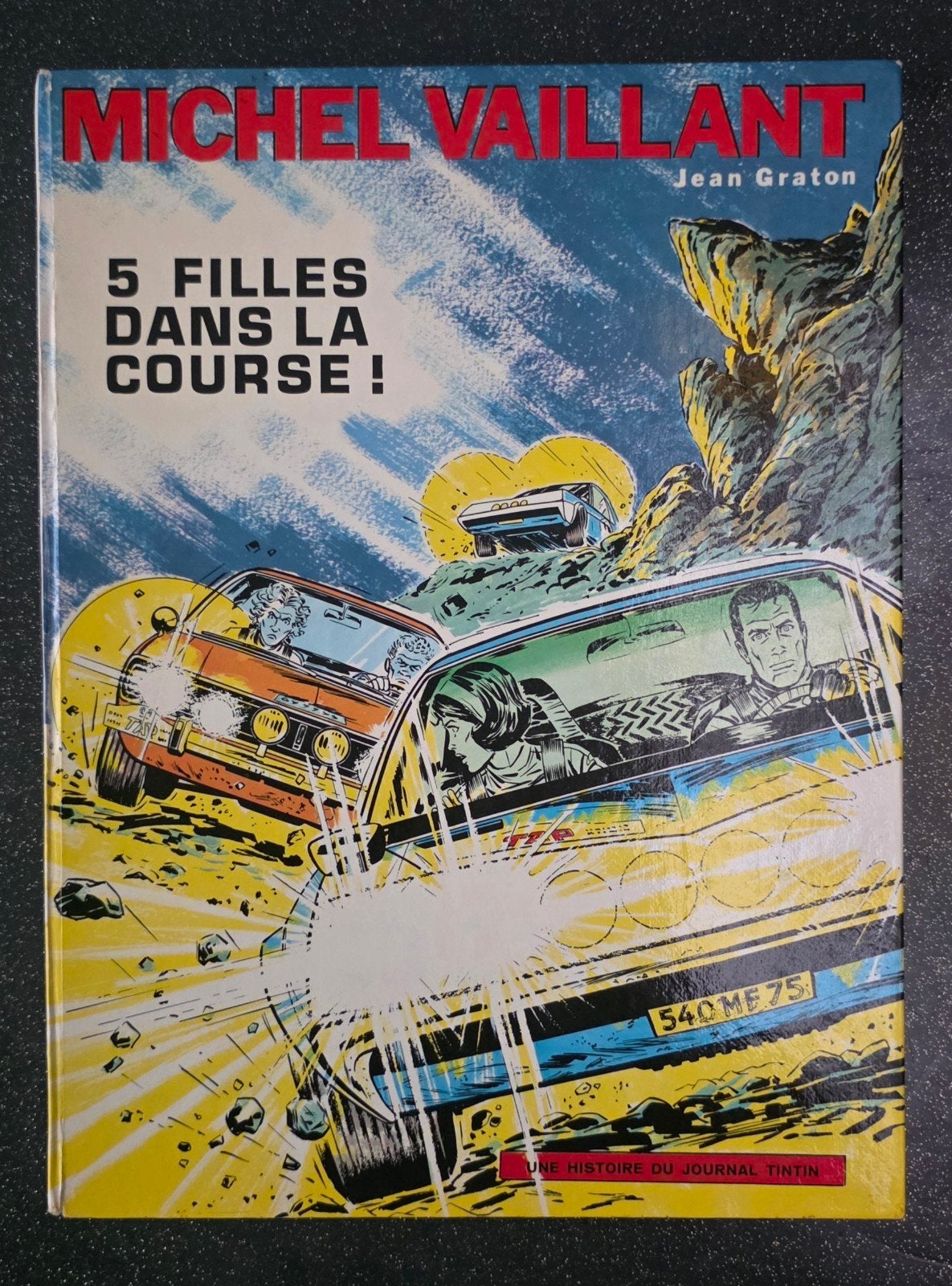 Michel Vaillant - 5 filles dans la courses - EO 1971 - BE, Livres, Jean Graton, Enlèvement ou Envoi, Une BD, Utilisé