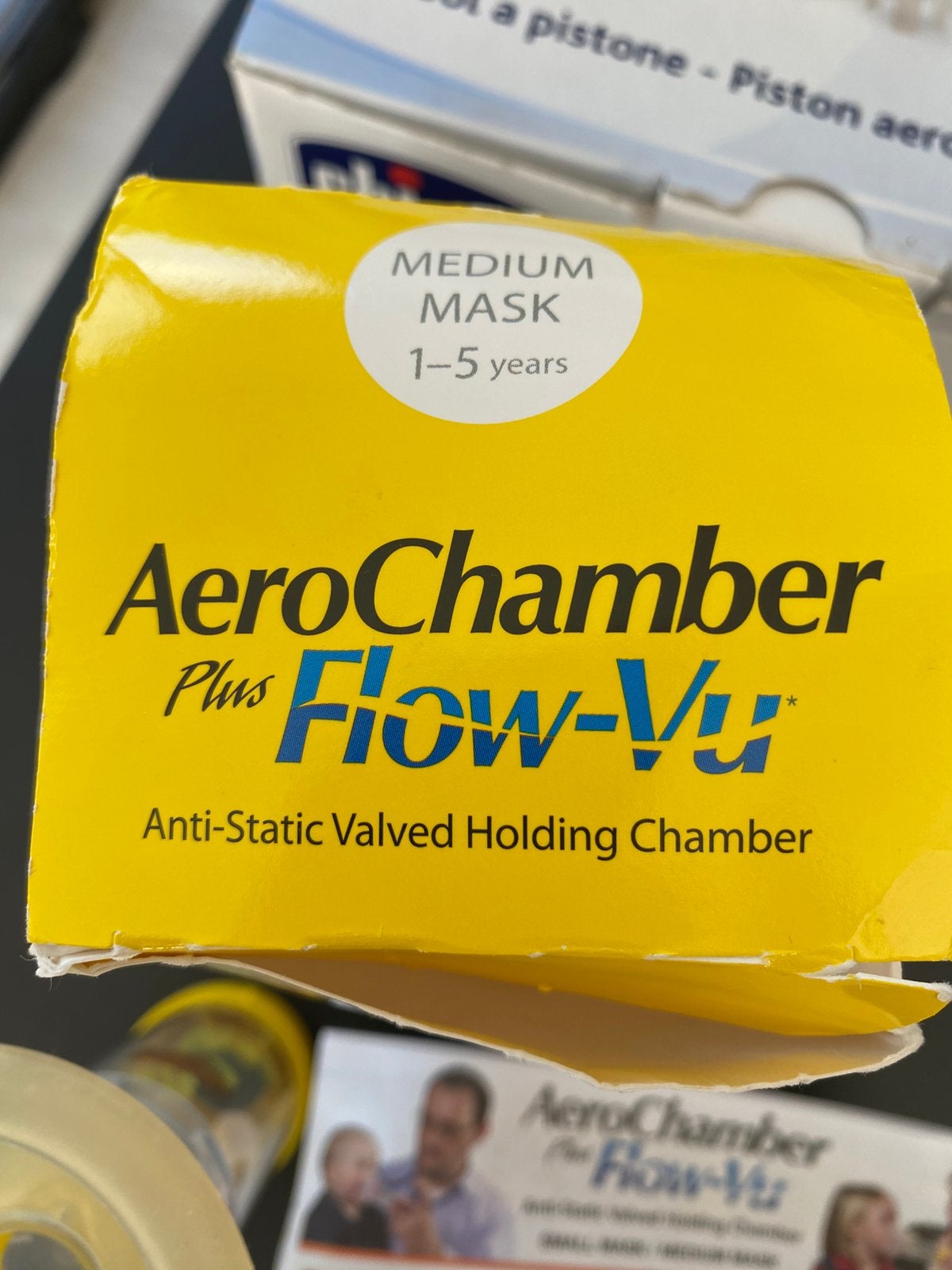 Aerochamber plus flow-vu, Ophalen, Gebruikt