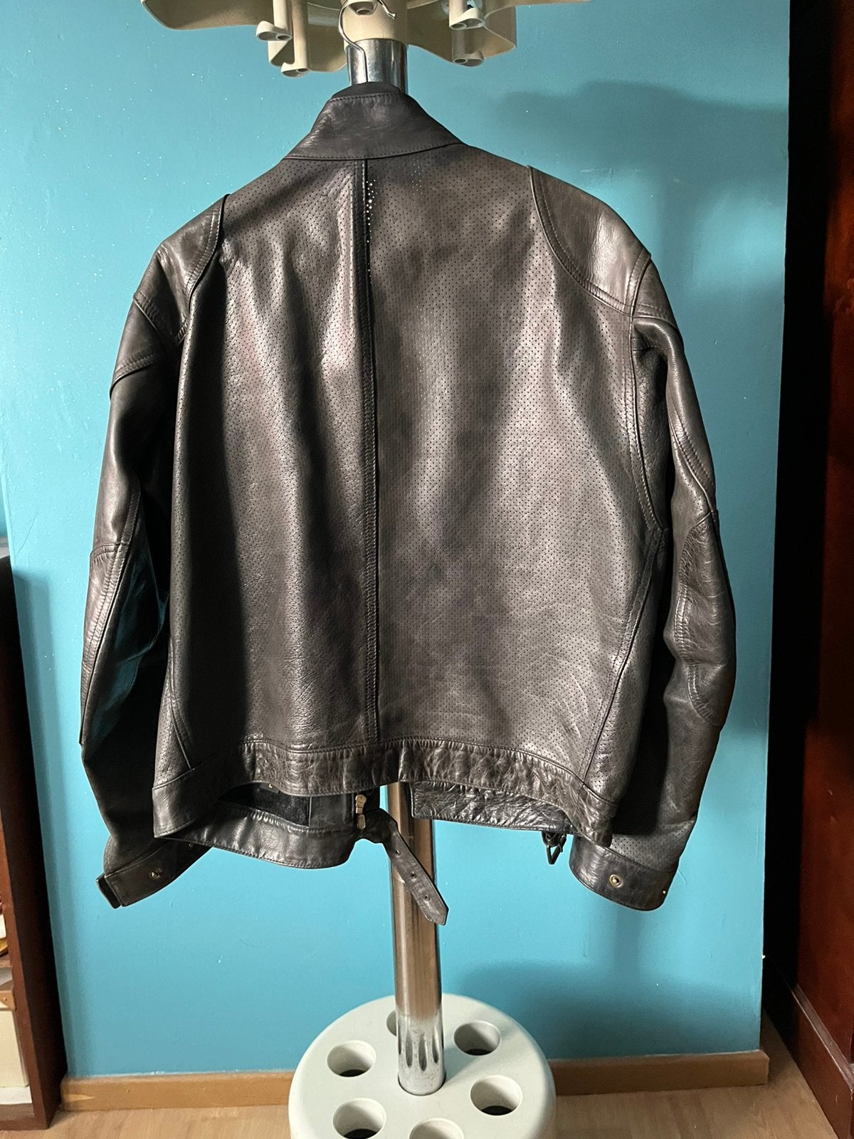 Belstaff leder jacket, Enlèvement, Porté, Taille 52/54 (L), Noir