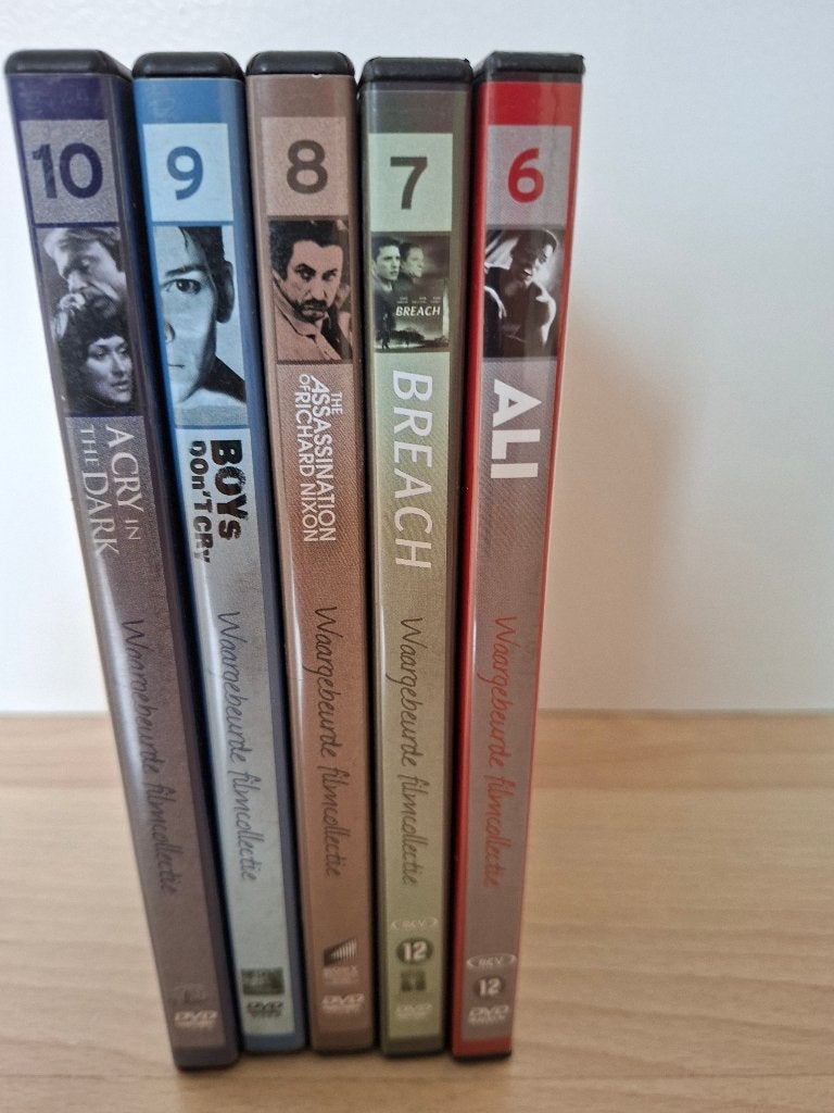 Pakket uit: "Waargebeurde Filmcollectie"-deel 6 t/m 10(DVD), Ophalen of Verzenden, Zo goed als nieuw