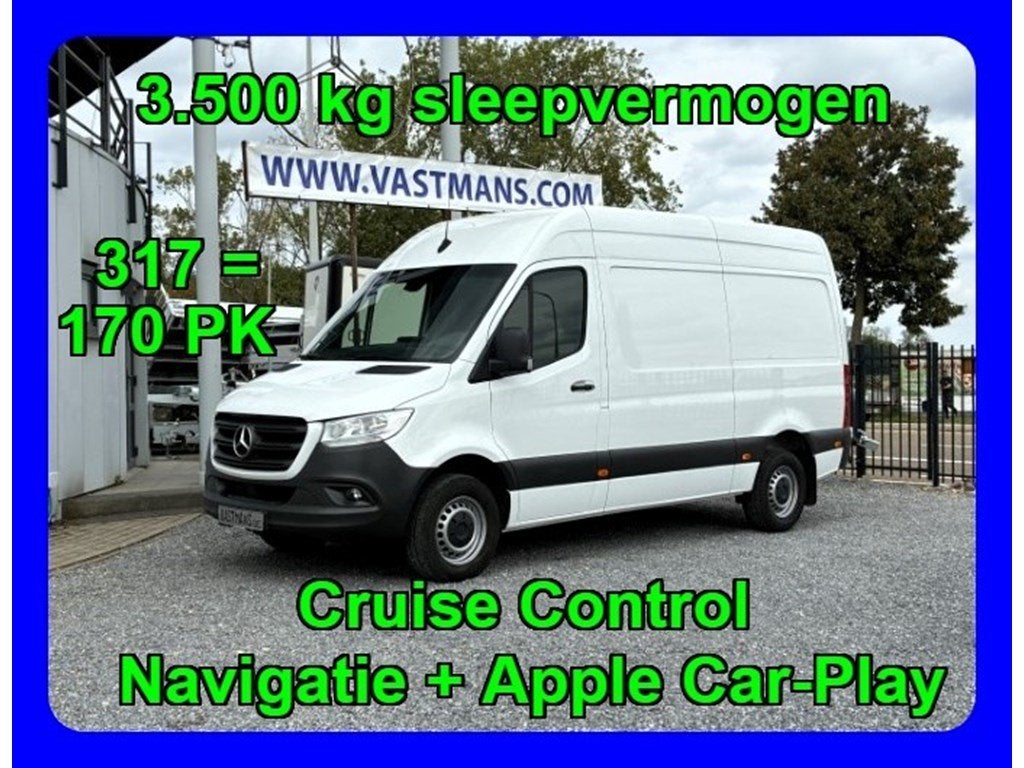 Mercedes-Benz Sprinter 317 / 40.495€ +BTW / Trekhaak 3500KG, Achat, Euro 6, Entreprise, 3 places
