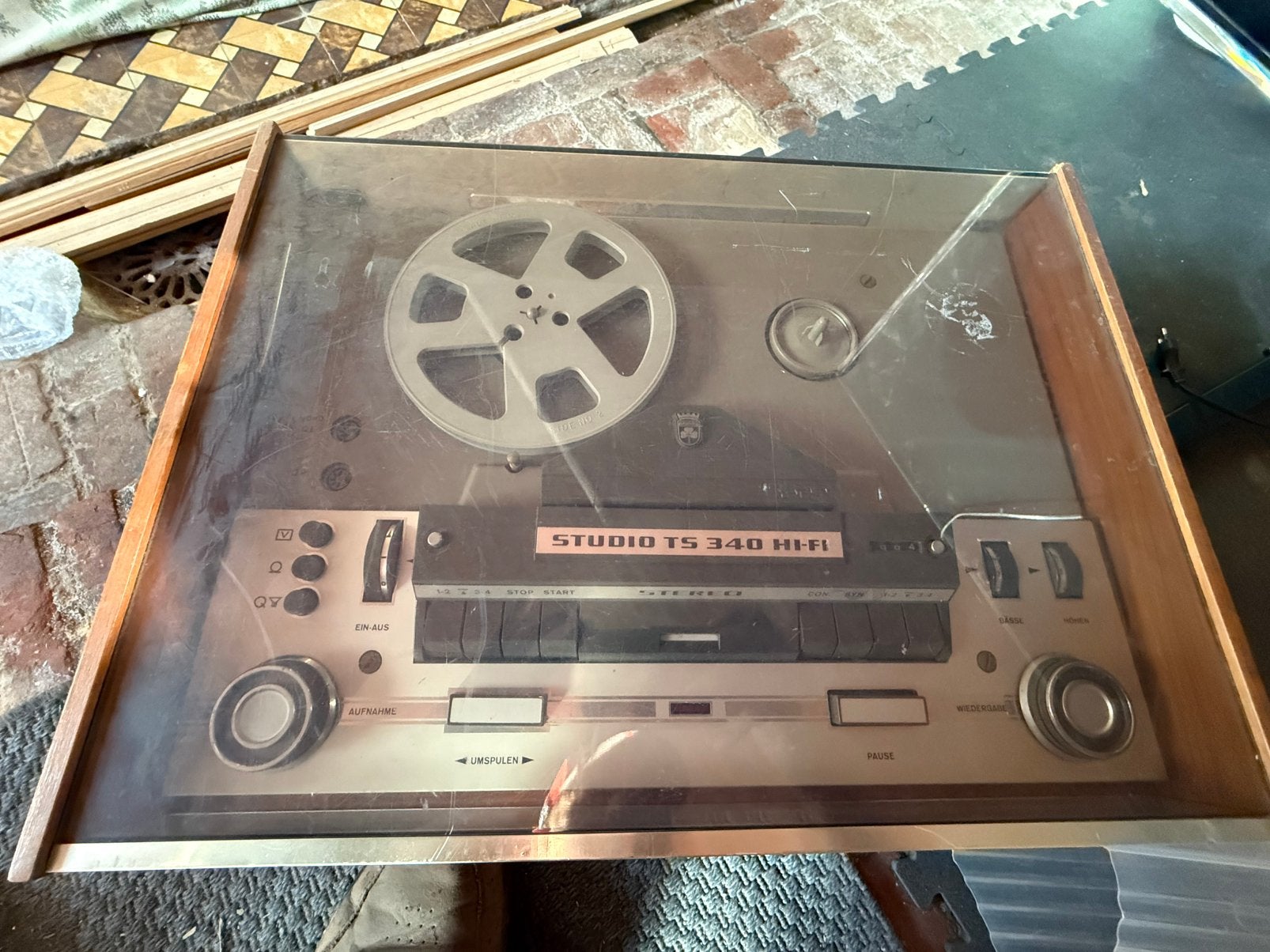 Grundig TS340 hifi, Enlèvement, Magnétophone