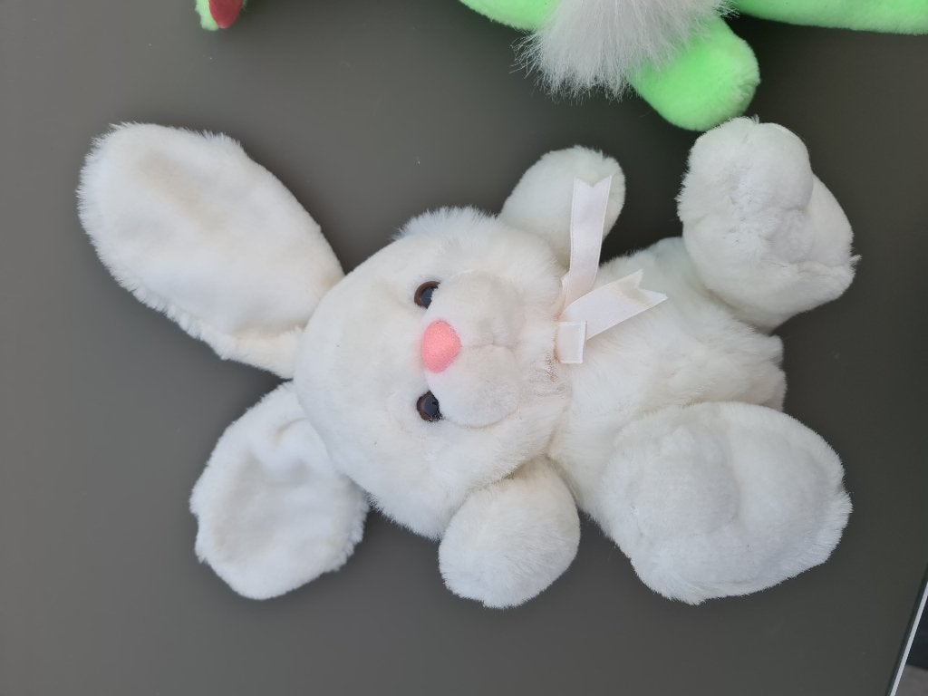 wit konijn knuffel, Enlèvement, Comme neuf, Blanc, Lapin