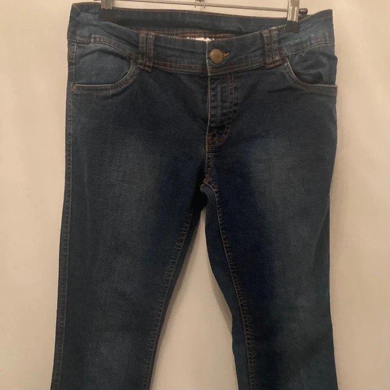 Dames - capri jeansbroek "K.Woman" -medium/38, Kleding | Dames, Maat 38/40 (M), Blauw, Ophalen of Verzenden, Zo goed als nieuw