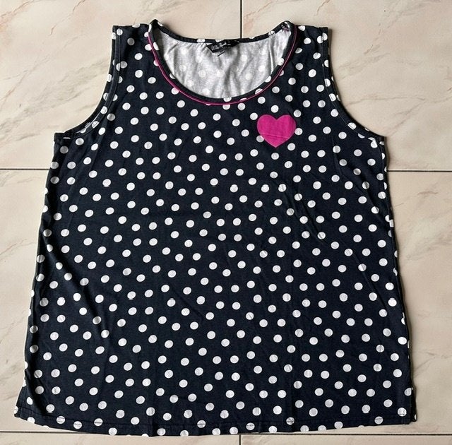 topje Ulla Popken maat 50/52 (nr7593), Zwart, Ulla Popken, Gedragen, Shirt of Top