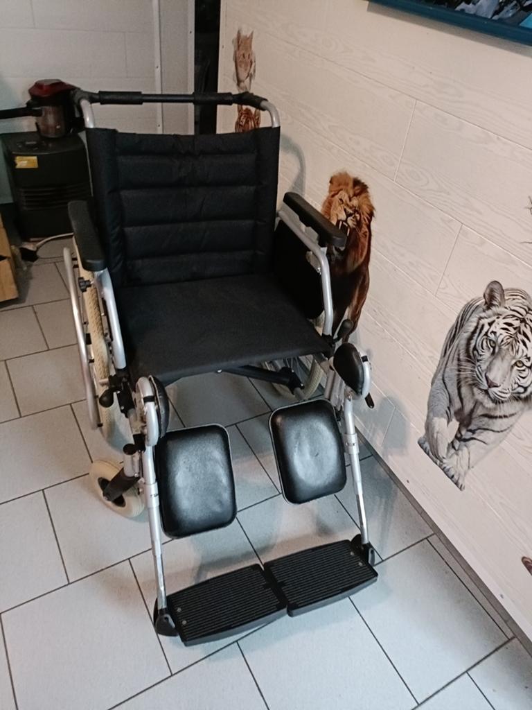 Chaise roulante démontable VERMEIREN ÉCLIPS+52cm assise, Enlèvement