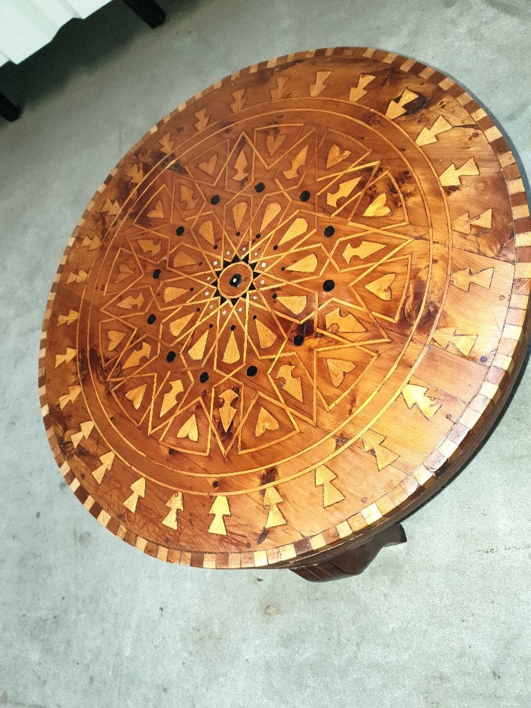 Vintage salontafel. Het kan geleverd worden., Ophalen, Gebruikt, Rond