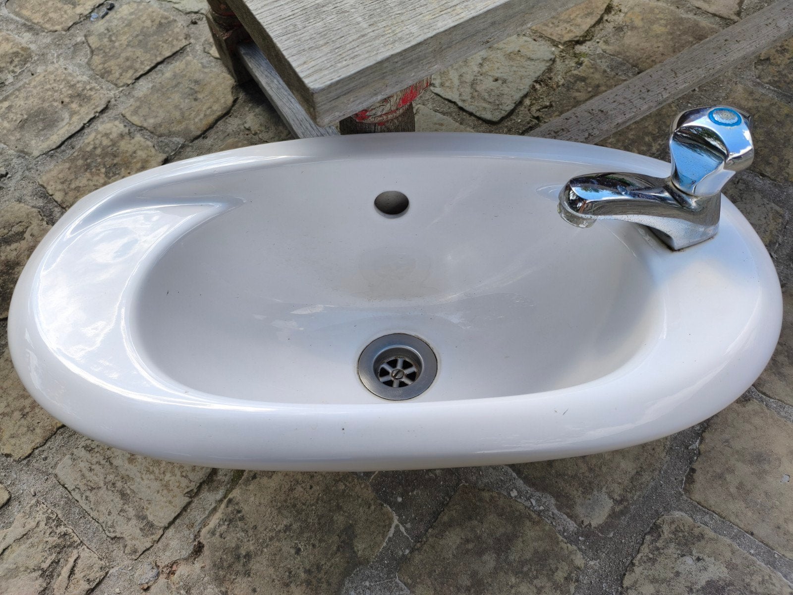 Kleine lavabo + kraan, Enlèvement, Robinet