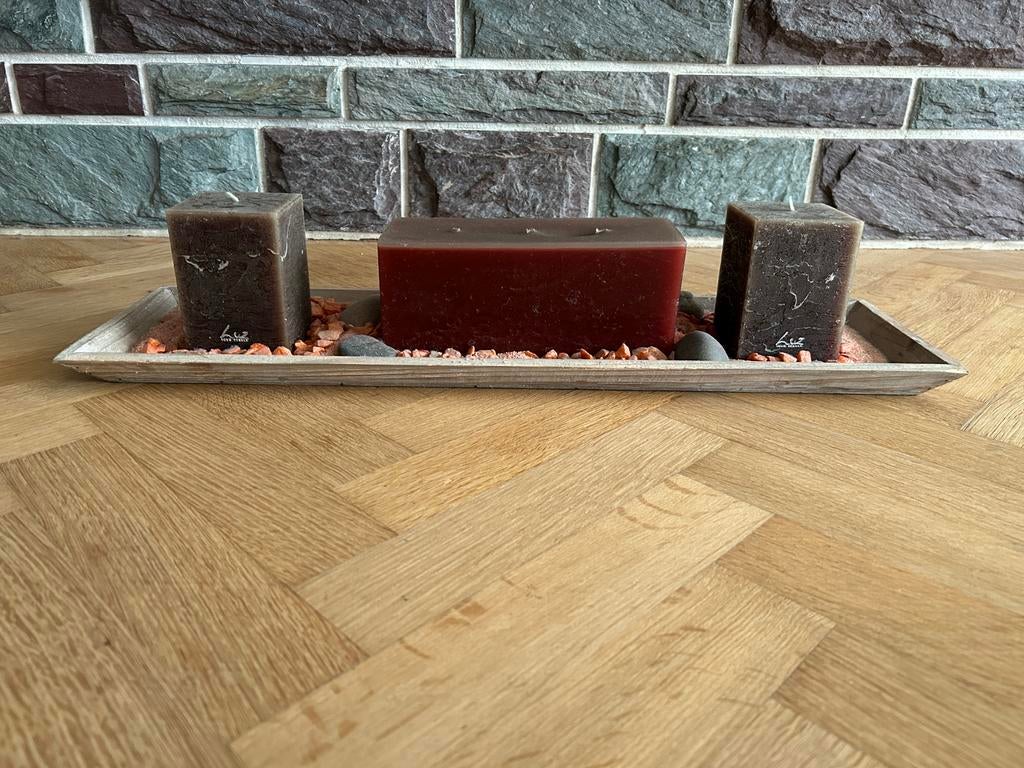 Decoratieve kaarsenset NIEUW, Ophalen, Nieuw, Kaars, Rood