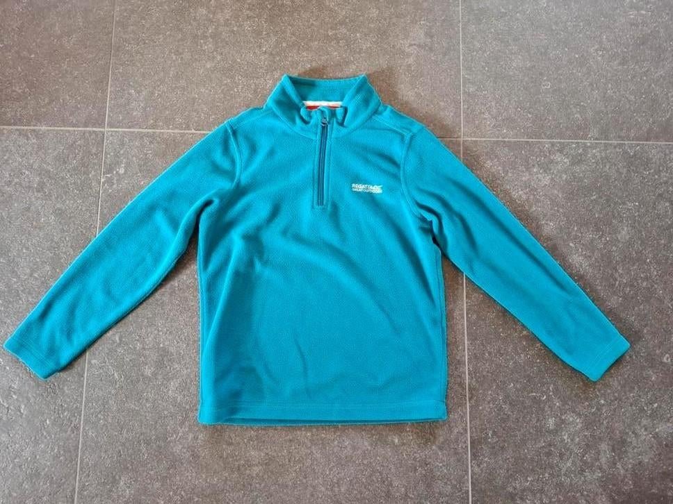 Fleece Regatta taille 140 turquoise, Garçon ou Fille, Regatta, Pull ou Veste, Comme neuf