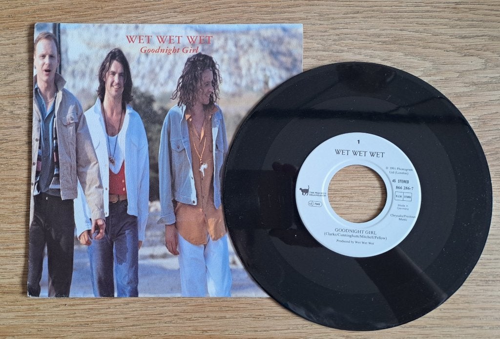 Wet Wet Wet - Goodnight Girl, Gebruikt, Originele persing, 7 inch, Ophalen of Verzenden