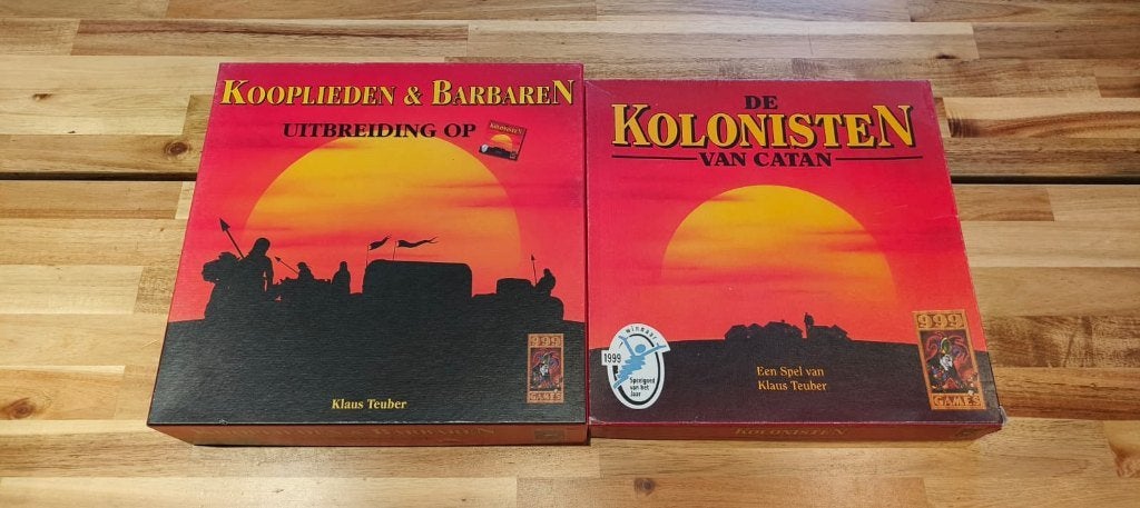 De Kolonisten van Catan + Kooplieden & Barbaren, Hobby en Vrije tijd, Een of twee spelers, Ophalen of Verzenden, Gebruikt
