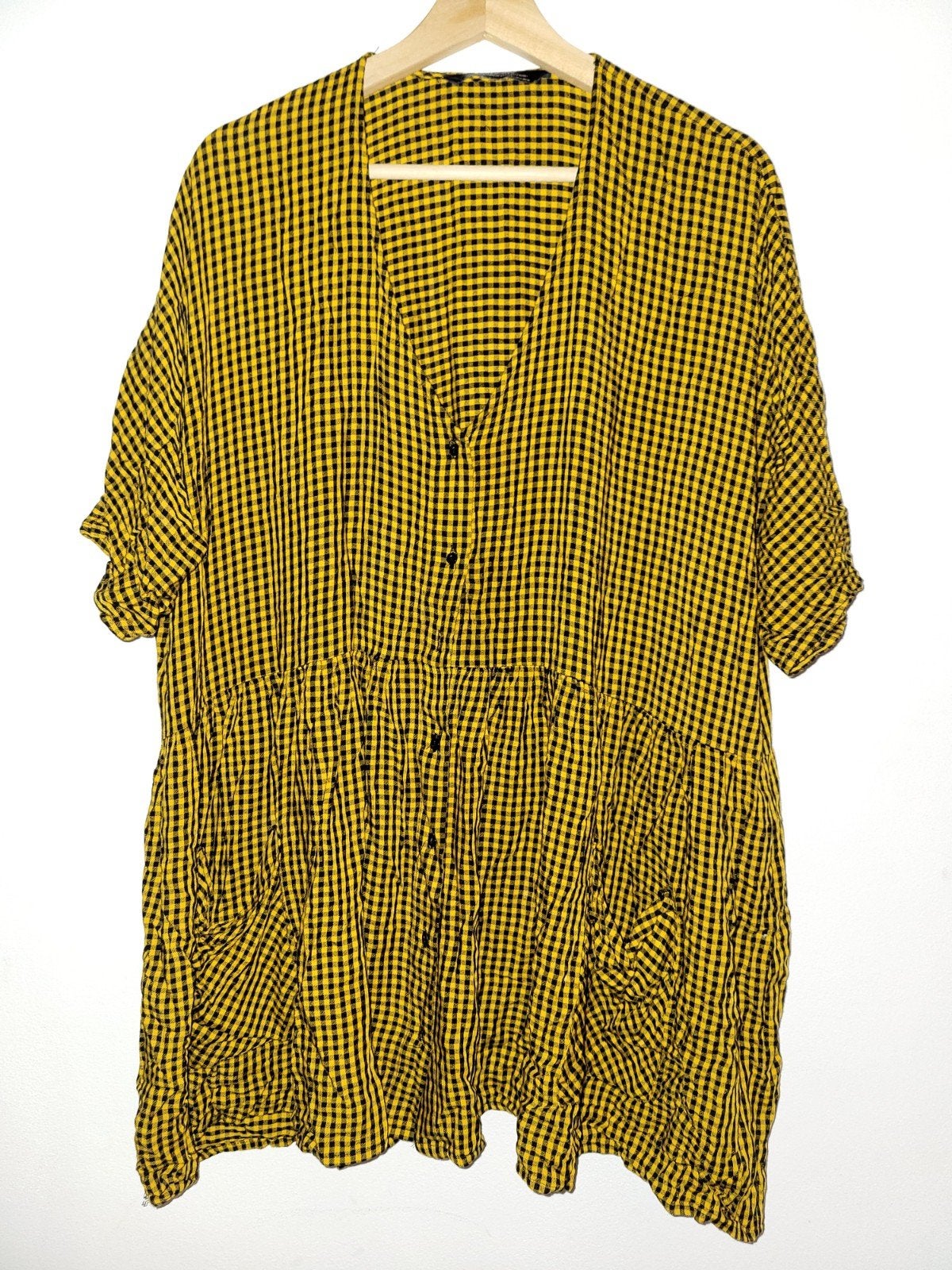 Chemise longue Zara L, Vêtements | Femmes, Taille 42/44 (L), Jaune, Comme neuf, Envoi