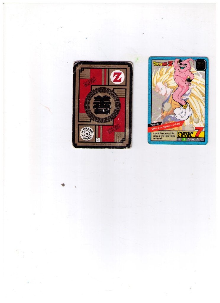 carte n599 Dragon Ball Z Part 4 Carddass Le Grand Combat, Envoi, Utilisé