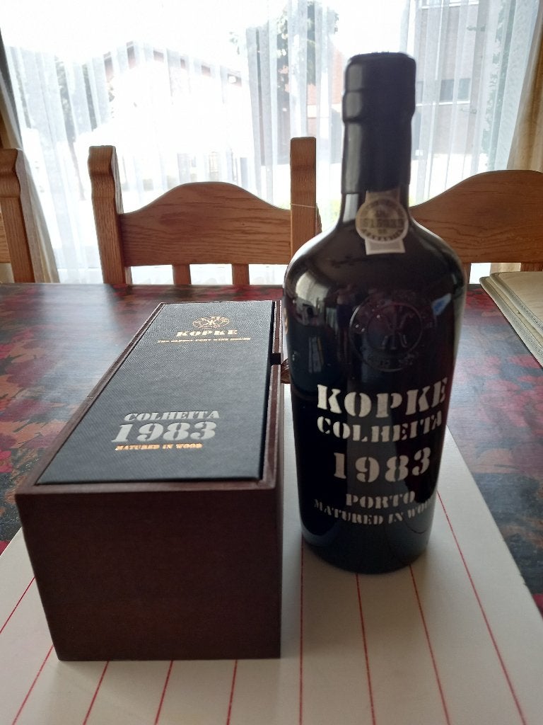 Ongeopende fles KOPKE COLHEITA 1983 tawny port, Collections, Vins, Neuf, Pleine, Enlèvement, Porto