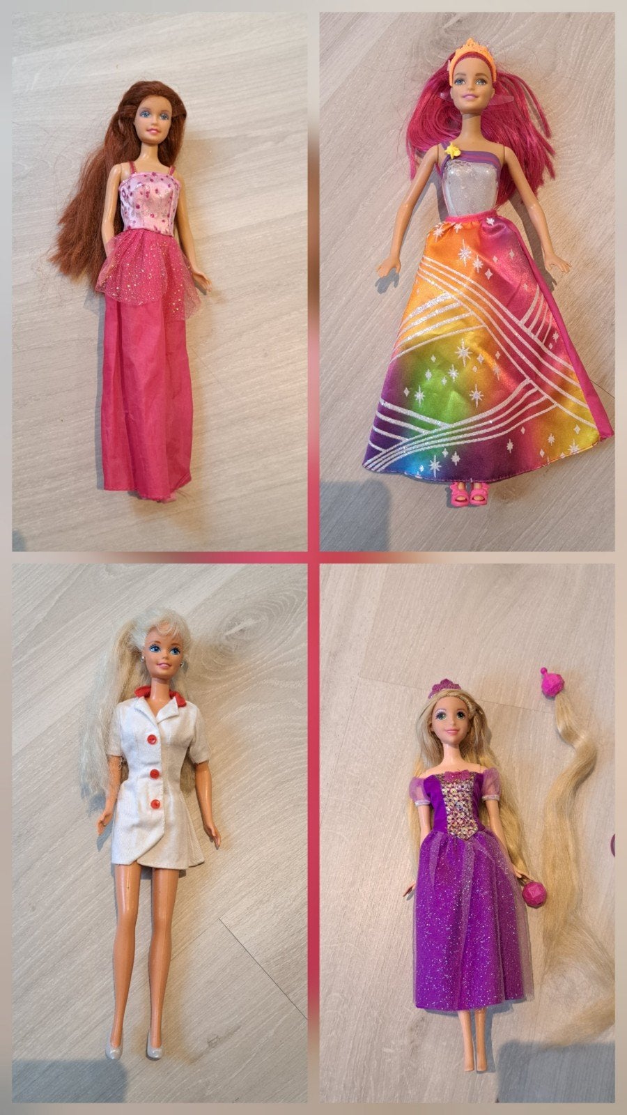 4 barbie poppen, Kinderen en Baby's, Speelgoed | Poppen, Ophalen of Verzenden, Barbie