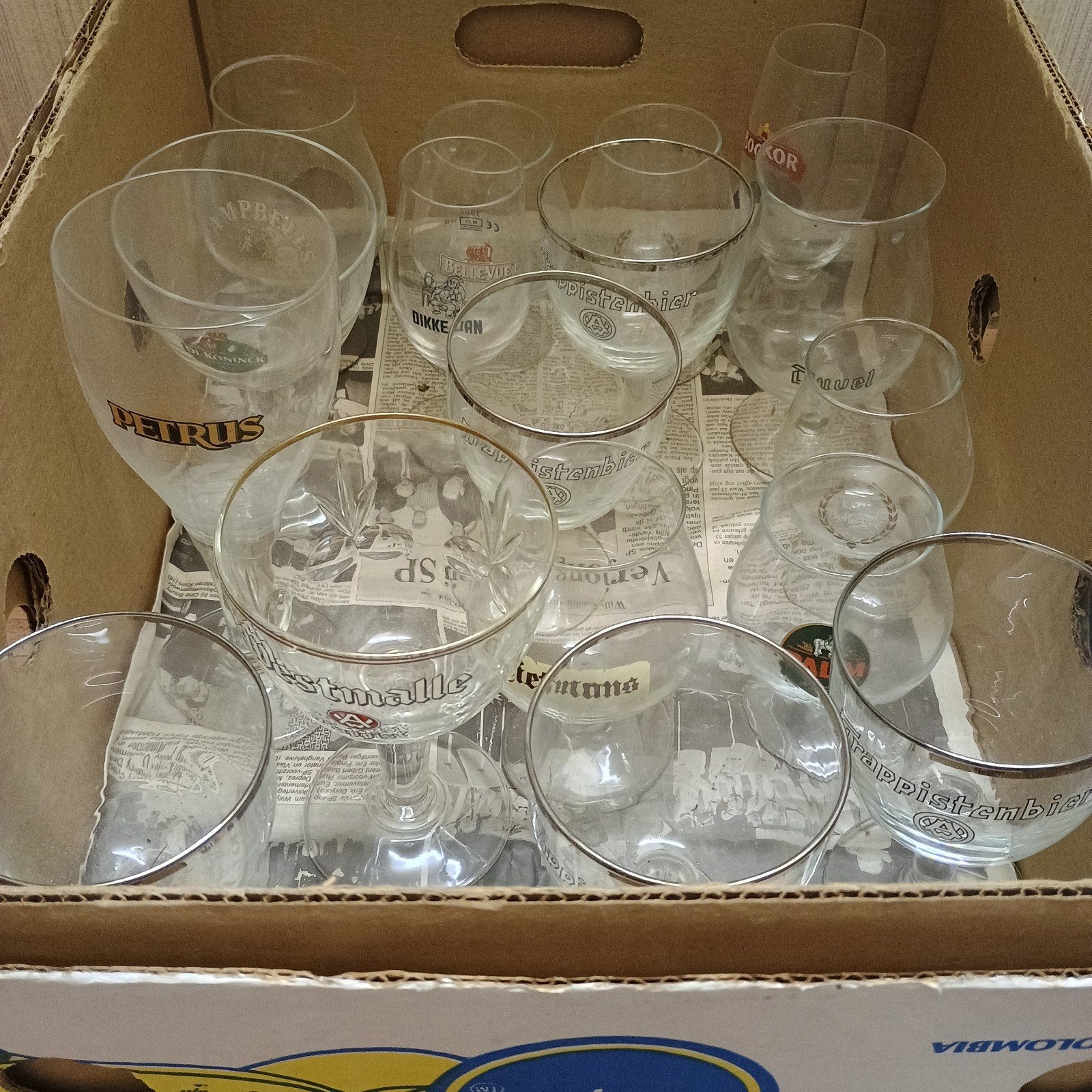 Lot bierglazen  voor verzamelaars, Verzamelen, Ophalen
