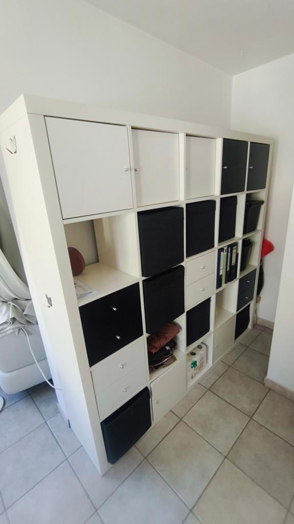 IKEA KALLAX [182x182cm] Vakkenkast Wit 5x5 + veel extra's, Huis en Inrichting, Ophalen, Gebruikt, 150 tot 200 cm, Modern