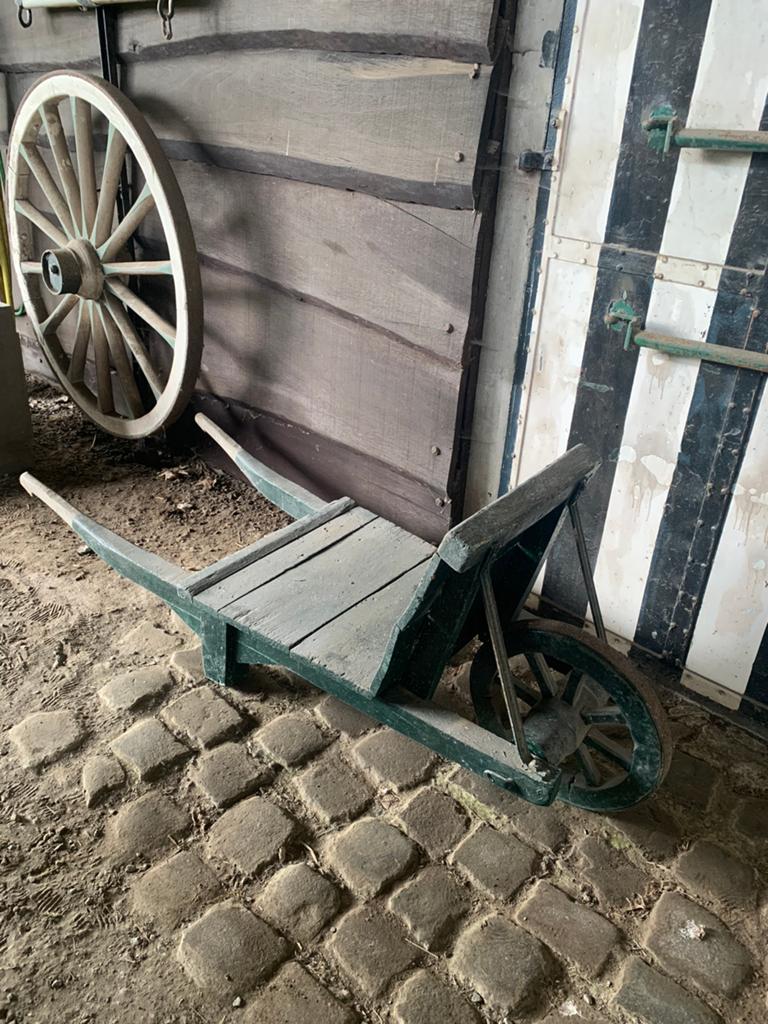 Antieke houten kruiwagen / kar, Antiek en Kunst, Ophalen