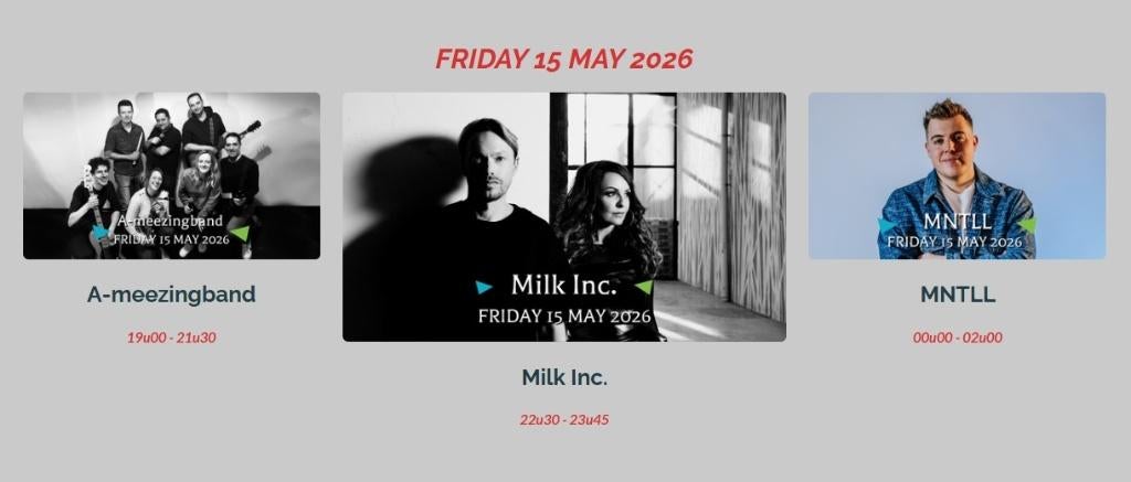 Milk Inc. Vicaris Village Festival 15/05 - 2 tickets, Tickets & Billets, Événements & Festivals, Deux personnes