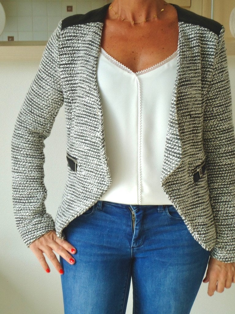 Veste simili cuir, Enlèvement ou Envoi, Porté, Taille 36 (S)