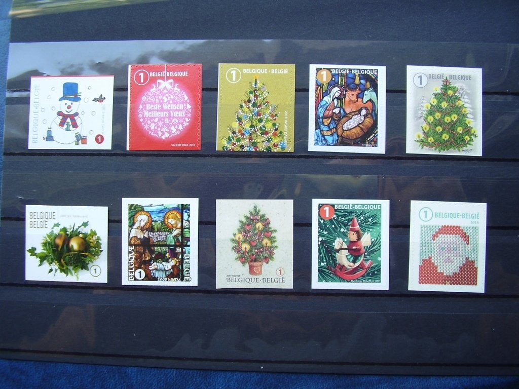 10 kerstzegels - zelfklevend - postfris, Enlèvement ou Envoi, Non oblitéré, Neuf