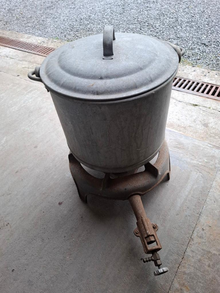 Brander met steriliseerketel, Enlèvement