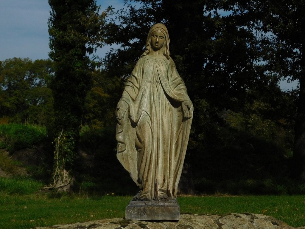 Statue de Marie - robuste - polystone - écru, Jardin & Terrasse, Enlèvement ou Envoi, Synthétique, Homme