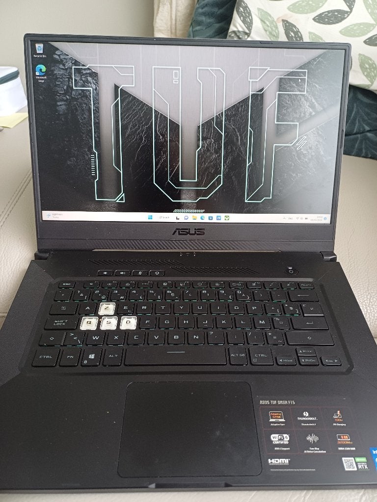 Asus TUF gaming F15 laptop, Ophalen, Met videokaart, Intel i7-processor, ASUS